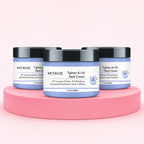 Three jars of MITAVIE Tighten & Lift Neck Cream