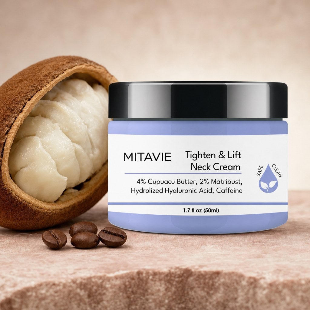 MITAVIE Tighten & Lift Neck Cream with cupuaçu fruit